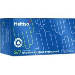 Rękawice HELTISO nitrylowe bezpudrowe rozmiar S x 100 sztuk
