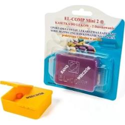 Kasetka do dawkowania leków dzienna (2 dawki) x 1 sztuka