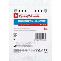 Kompresy gazowe wyjałowione 7.5 x 7.5cm 8-warstwowe x 3 sztuki