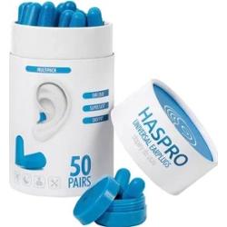 Haspro Tube50 Stopery do uszu niebieskie x 50 par