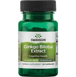 SWANSON Ginkgo Biloba Extract 60mg x 30 kapsułek