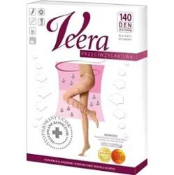 Veera Podkolanówki przeciwżylakowe 140 DEN kolor czarny rozmiar 1/2 x 1 para