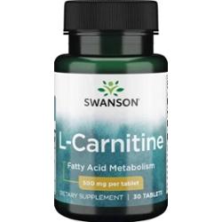 SWANSON L-Carnitine 500mg x 30 tabletek
