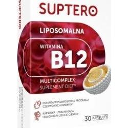 SUPTERO Liposomalna Witamina B12 Multikomplex X 30 kapsułek