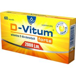 D-VITUM FORTE 2000 j.m witamina D dla dorosłych x 60 kapsułek