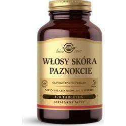 SOLGAR Włosy, Skóra, Paznokcie x 120 tabletek