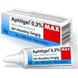 APHTIGEL MAX 0,3% żel do pielęgnacji jamy ustnej 5g