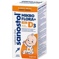 Sanostol Mikroflora + D3 krople 8ml