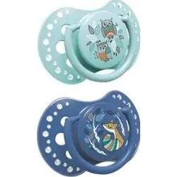 LOVI Smoczek gryzak silikonowy dynamiczny Folky (0-3 m-cy) x 2 sztuki 22/841 boy