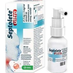 Septolete Ultra 1,5mg+5mg aerozol 30ml