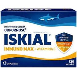 Iskial Immuno Max + Witamina C x 120 kapsułek