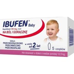 IBUFEN BABY 125mg x 5 czopków
