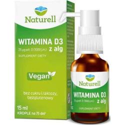 Naturell Witamina D3 z alg 15ml