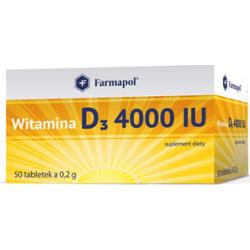 Witamina D3 4000IU x 50 tabletek