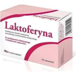 Laktoferyna Proszek do sporządzania zawiesiny doustnej 0,1g x 15 saszetek
