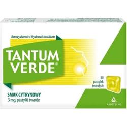 Tantum Verde smak cytrynowy x 30 pastylek do ssania