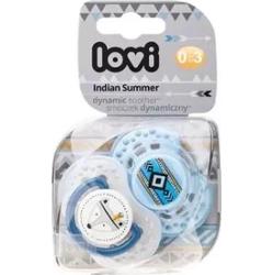 LOVI Smoczek gryzak dynamiczny Indian Summer (0-3 m-cy) x 2 sztuki 22/855 boy