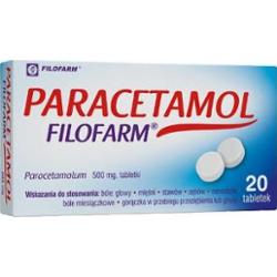 Paracetamol Filofarm x 20 tabletek