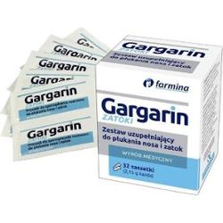 Gargarin zestaw uzupełniający do płukania nosa i zatok x 32 saszetki