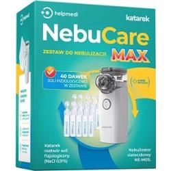 HelpMedi NebuCare MAX zestaw do nebulizacji + 40 sztuk roztworu soli fizjologicznej