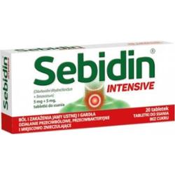 Sebidin Intensive x 20 tabletek do ssania
