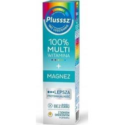 Plusssz 100% Multiwitamina + Magnez x 20 tabletek musujących