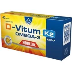D-Vitum 2000 + K2 MK7 + Omega-3 x 40 kapsułek