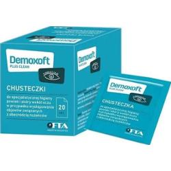 Demoxoft Plus Clean chusteczki do specjalistycznej higieny powiek i skóry wokół oczu x 20 sztuk