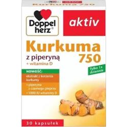 Doppelherz Aktiv Kurkuma z piperyną x 30 kapsułek