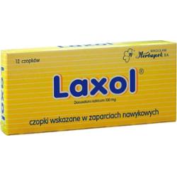 LAXOL 0,1g x 12 czopków