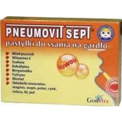 PNEUMOVIT SEPT pastylki do ssania na gardło x 8 sztuk