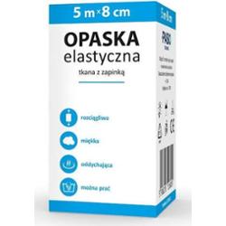 Opaska elastyczna z zapinką 5m x 8cm x 1 sztuka