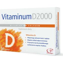 VITAMINUM D2000 Colfarm x 30 tabletek