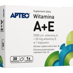 APTEO Witamina A+E 750 µg+20mg x 30 kapsułek