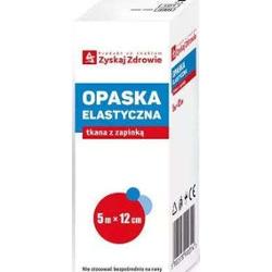 Opaska elastyczna z zapinką 5m x 12cm x 1 sztuka