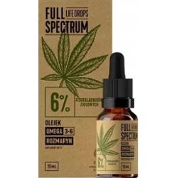 Full Spectrum Niefiltrowany olej konopny CBD 6% 15ml