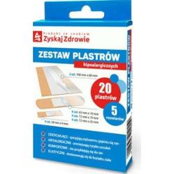Zestaw plastrów hipoalergicznych x 20 sztuk