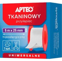APTEO Przylepiec tkaninowy 5m x 25mm x 1 sztuka