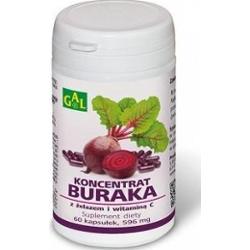 Koncentrat buraka z żelazem i witaminą C x 60 kapsułek