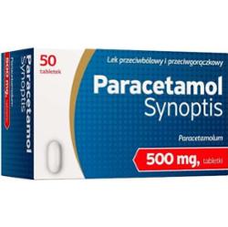 Paracetamol Synoptis 500mg x 50 tabletek