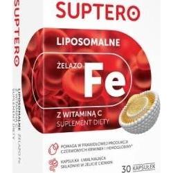 SUPTERO Liposomalne Żelazo z Witaminą C x 30 kapsułek