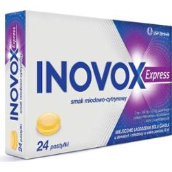 Inovox Express smak miodowo-cytrynowy x 24 pastylki do ssania