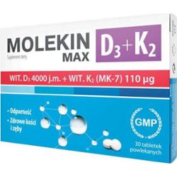Molekin D3 + K2 MAX x 30 tabletek