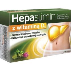 Hepaslimin z witaminą D3 x 30 tabletek