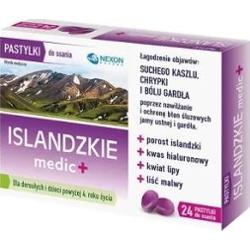 Islandzkie Medic+ x 24 pastylki do ssania