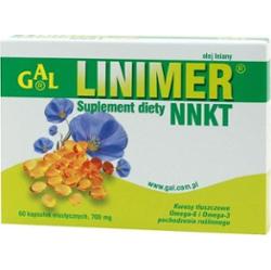 Linimer NNKT olej lniany x 60 kapsułek