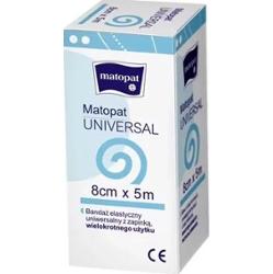 Matopat Universal Bandaż elastyczny 5m x 8cm z zapinką x 1 sztuka