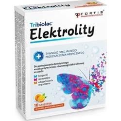 Tribiolac elektrolity smak pomarańczowy x 10 saszetek