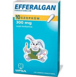 Efferalgan czopki doodbytnicze 300mg x 10 sztuk