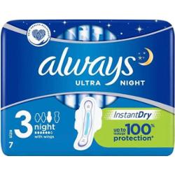 ALWAYS ULTRA NIGHT Podpaski x 7 sztuk